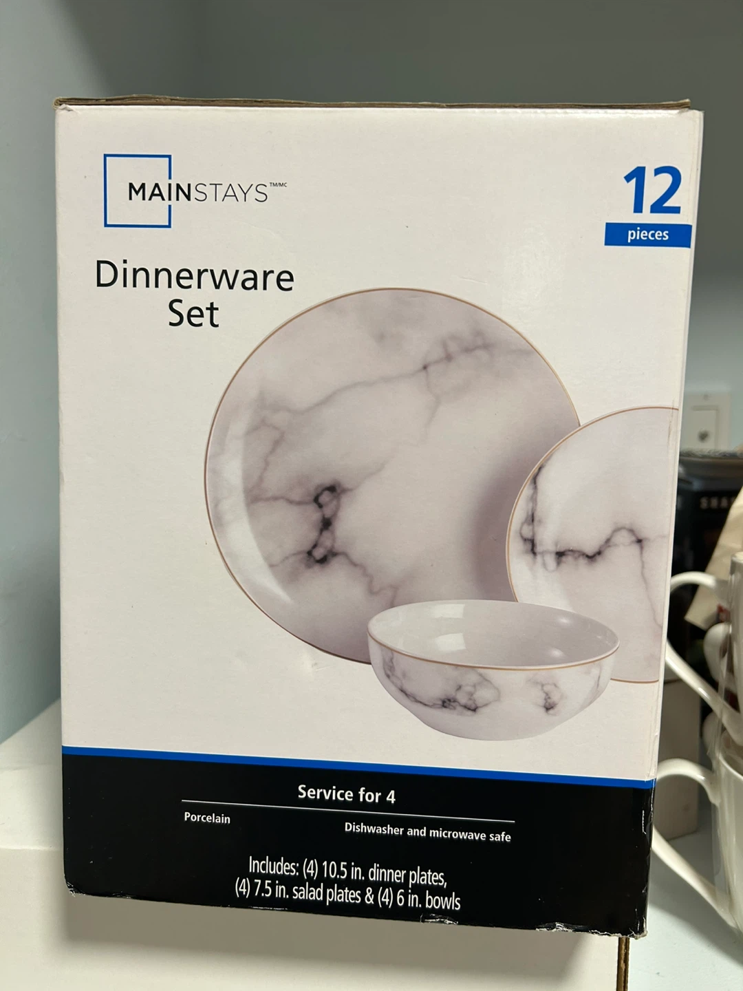 Mainstays 12-Piece Dinnerware Set ⚽️