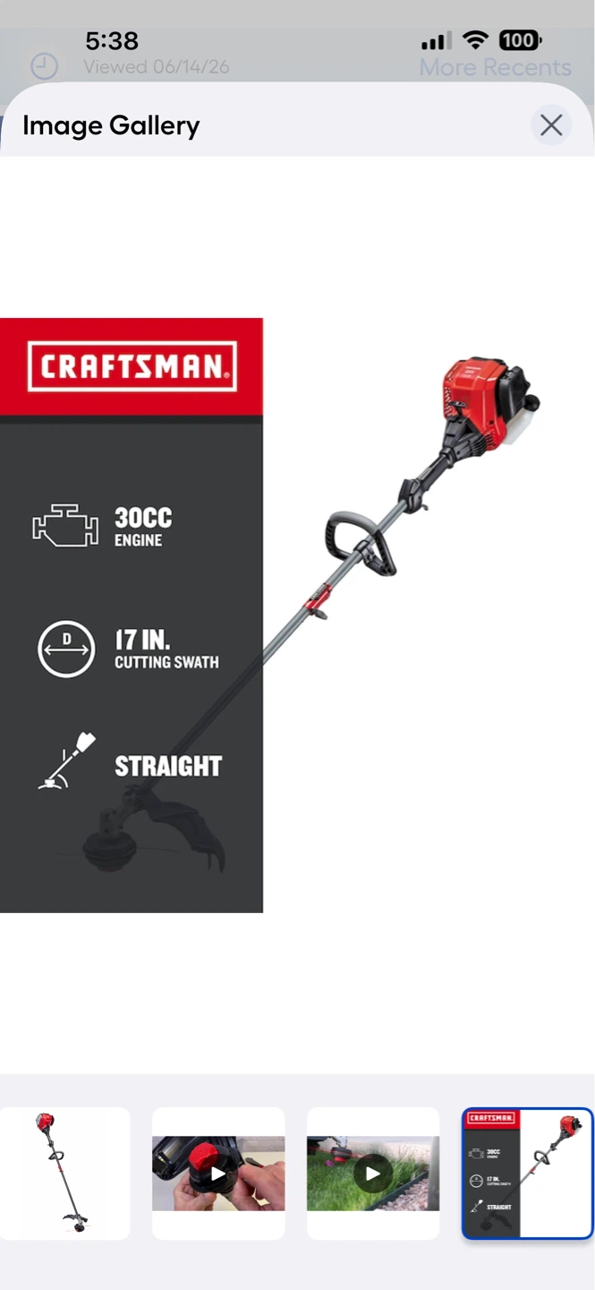 4 cycle gas string trimmer - photo 4