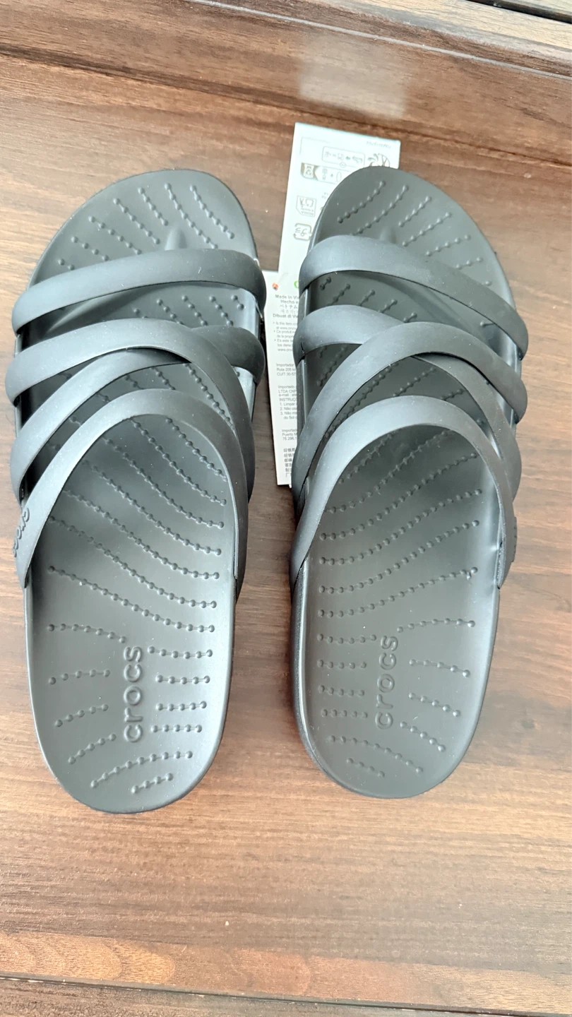 Crocs Splash Strappy Sandals - Black - photo 3