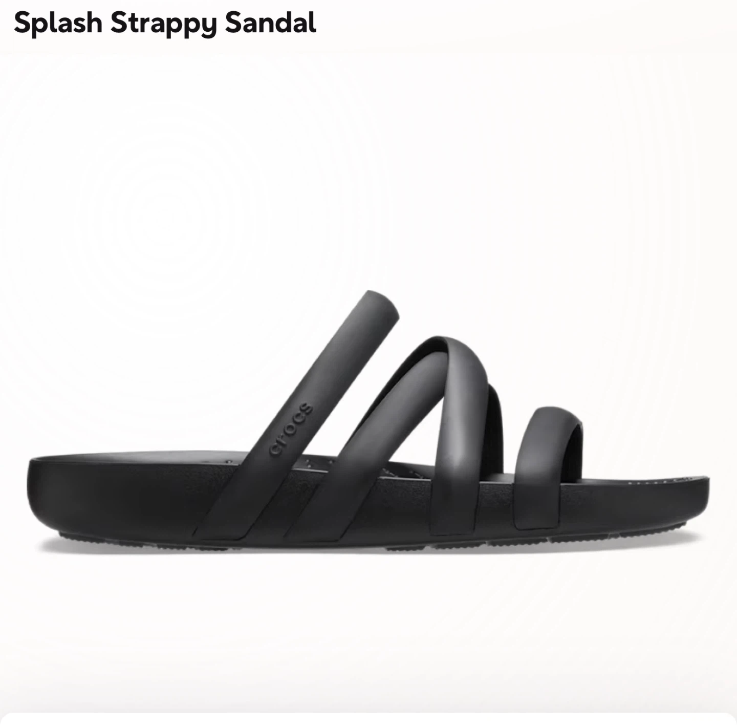 Crocs Splash Strappy Sandals - Black