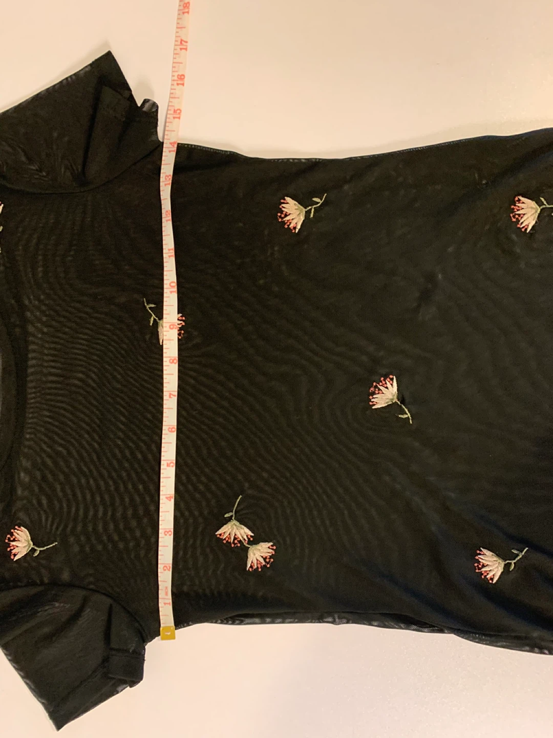 ⚽️ Twik Black Mesh Floral T-Shirt - photo 5