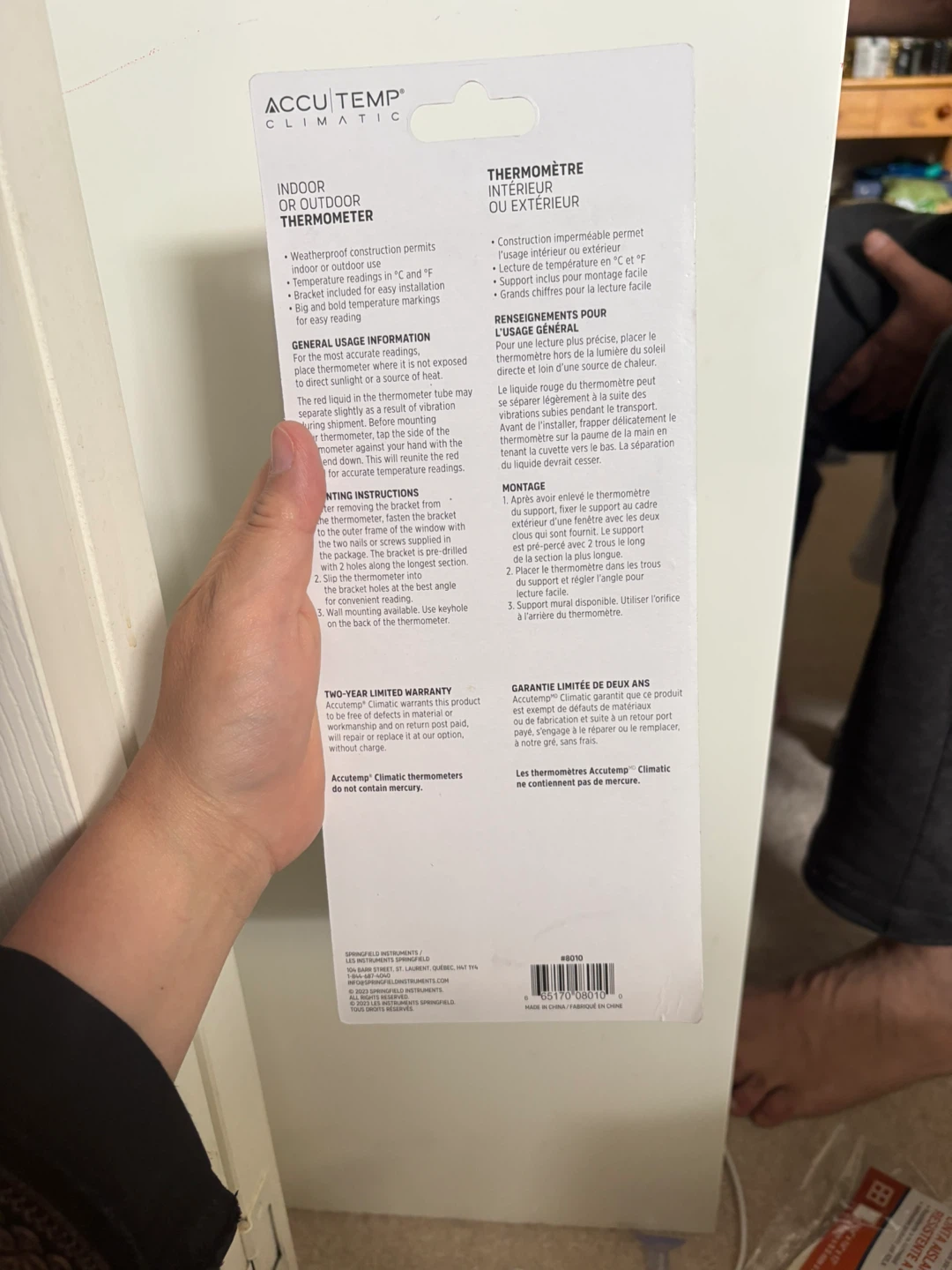 ⚽️ Brand new Accu Temp Climatic Indoor/Outdoor Thermometer - photo 2