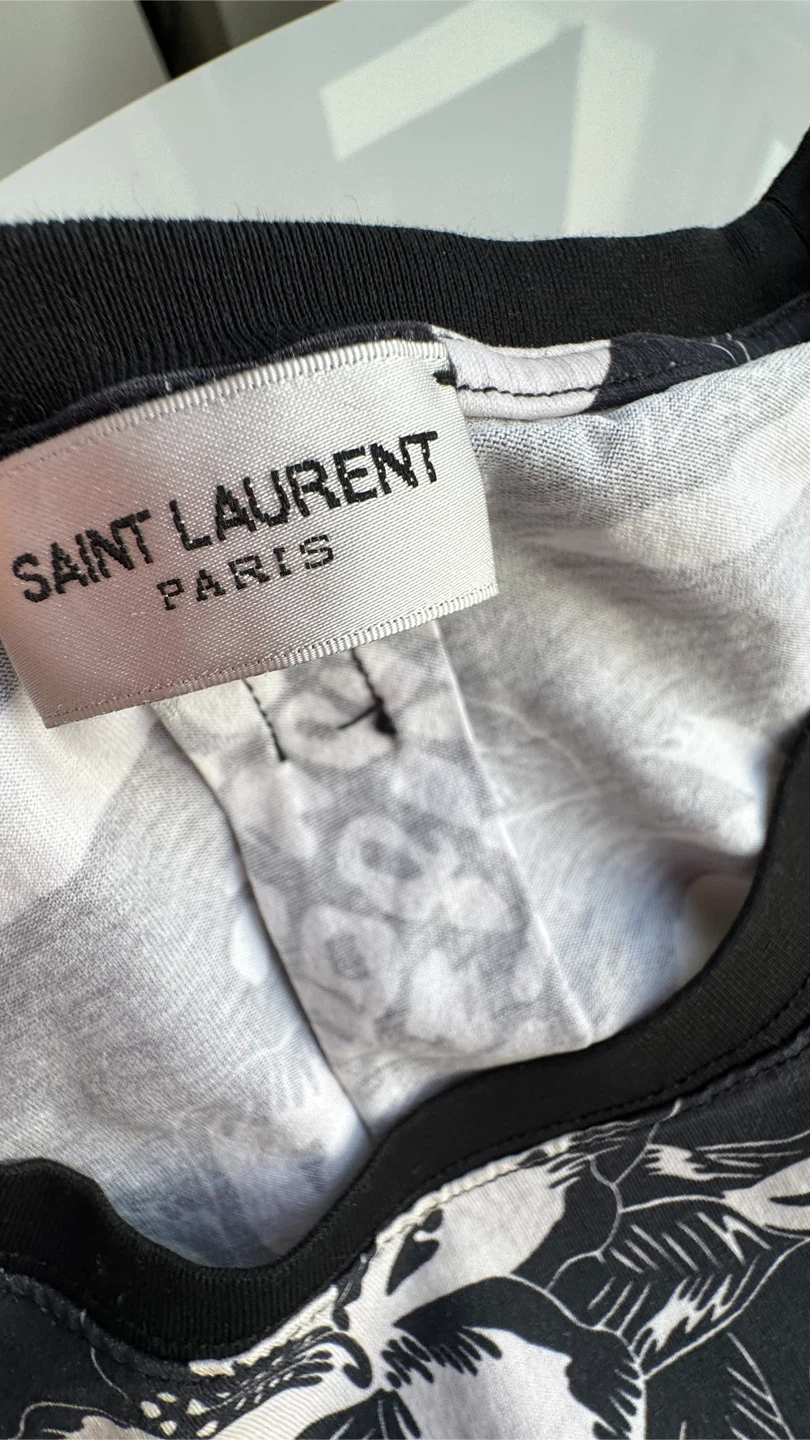 Authentic Saint Laurent Paris Floral Print T-Shirt - photo 4