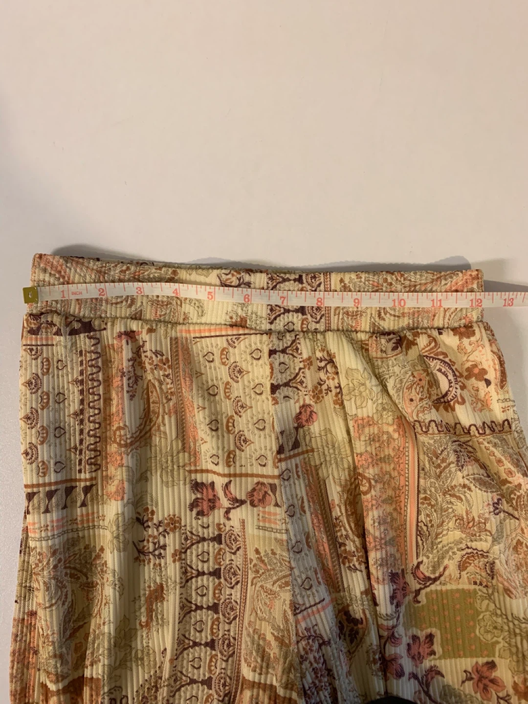 ⚽️ Max Paisley Print Pleated Maxi Skirt Size S - photo 5