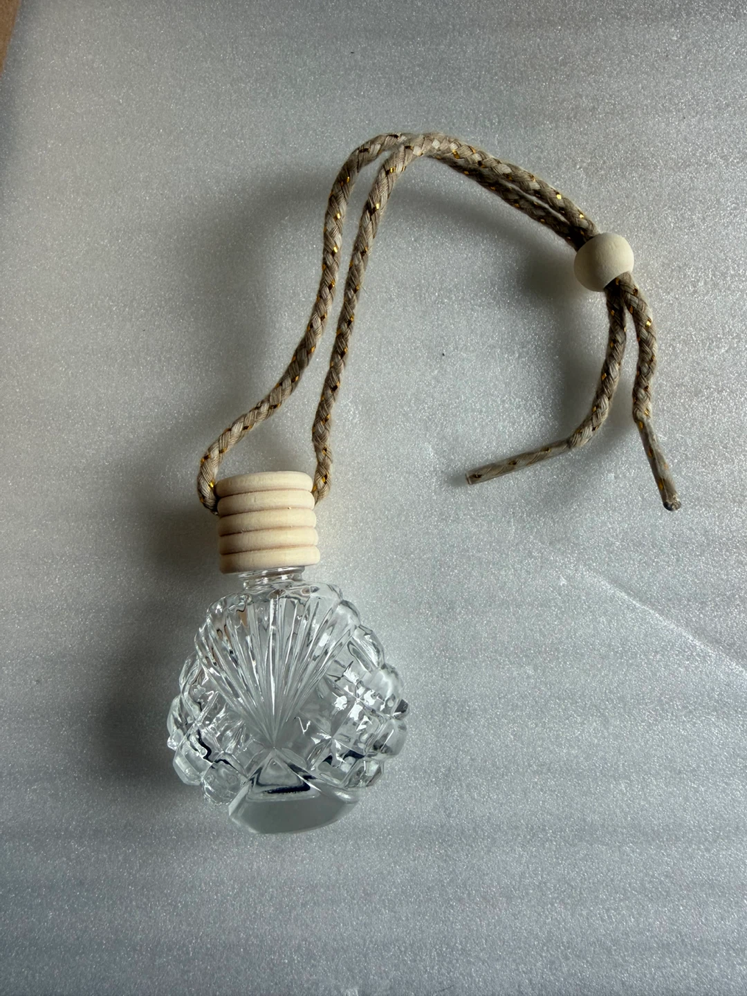 Glass essential oil air freshener bottle