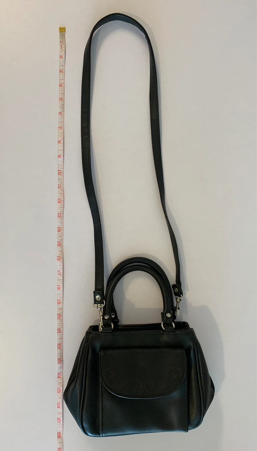 ⚽️ Black Faux Leather Handbag - photo 4