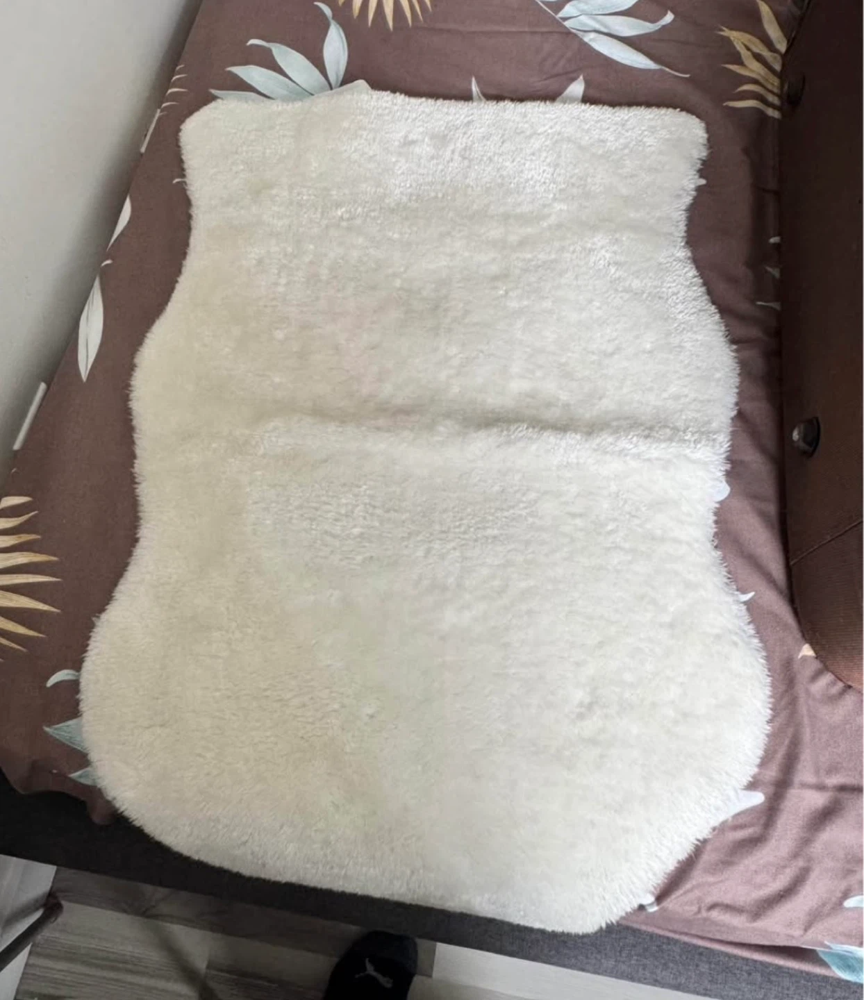 ⚽️White Faux Sheepskin Rug