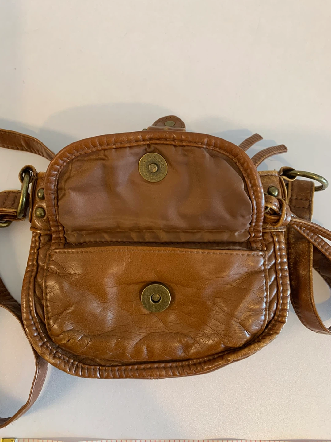 ⚽️ Brown Faux Leather Crossbody Bag - photo 5