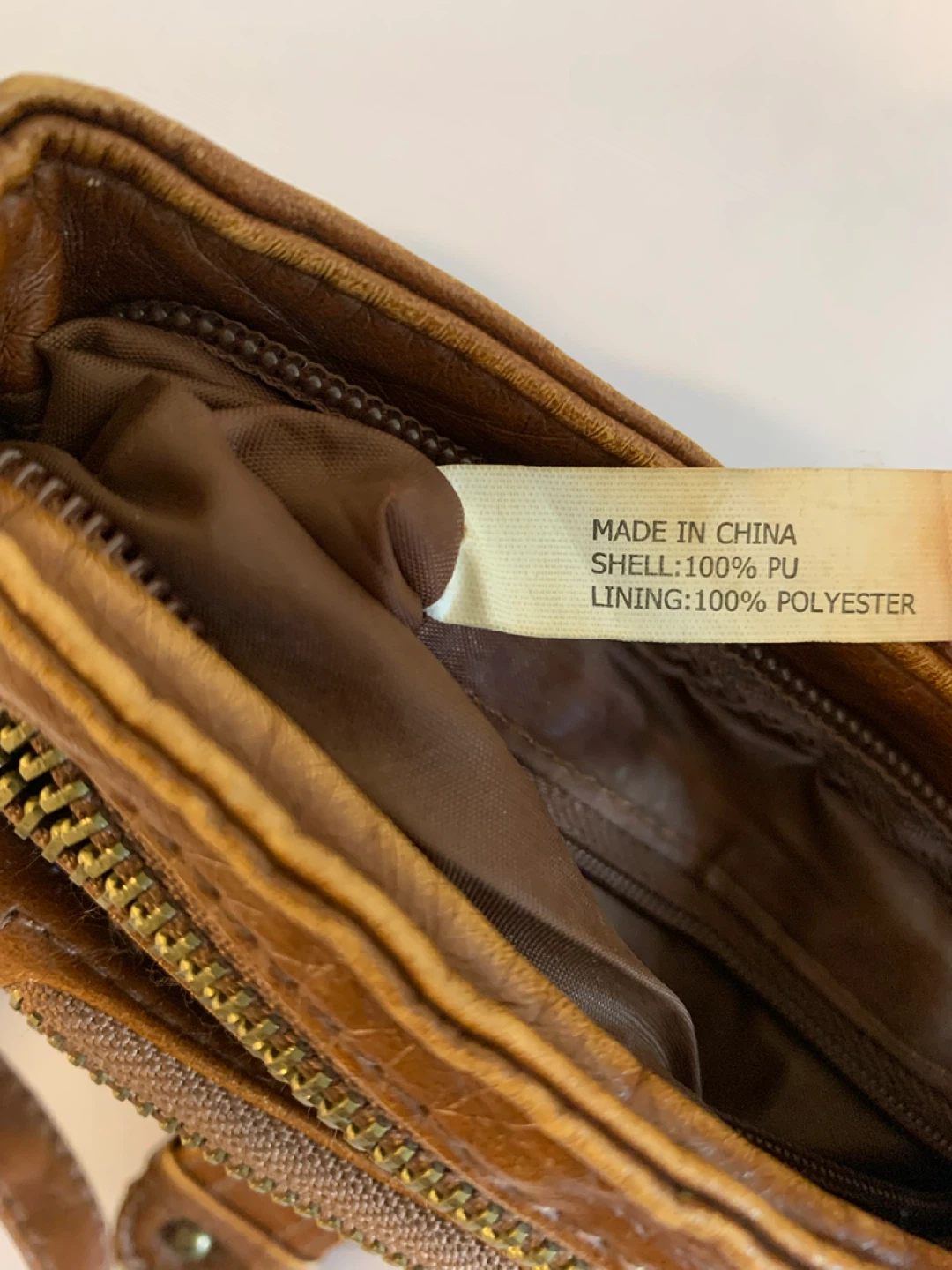 ⚽️ Brown Faux Leather Crossbody Bag - photo 4