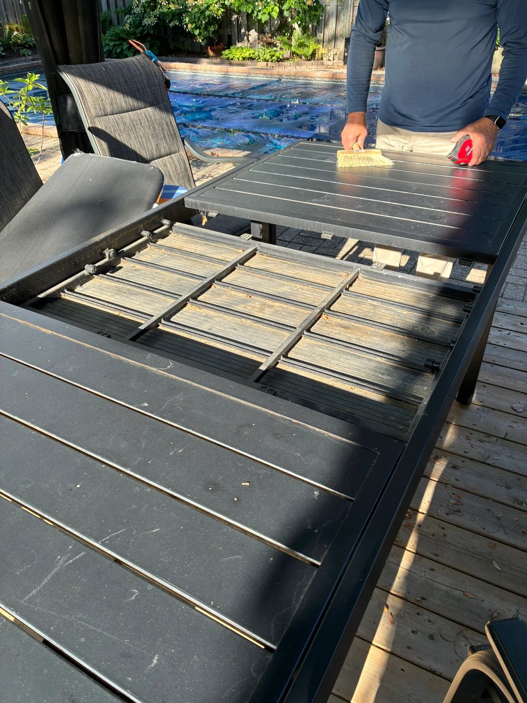Black Outdoor Dining Table - photo 3
