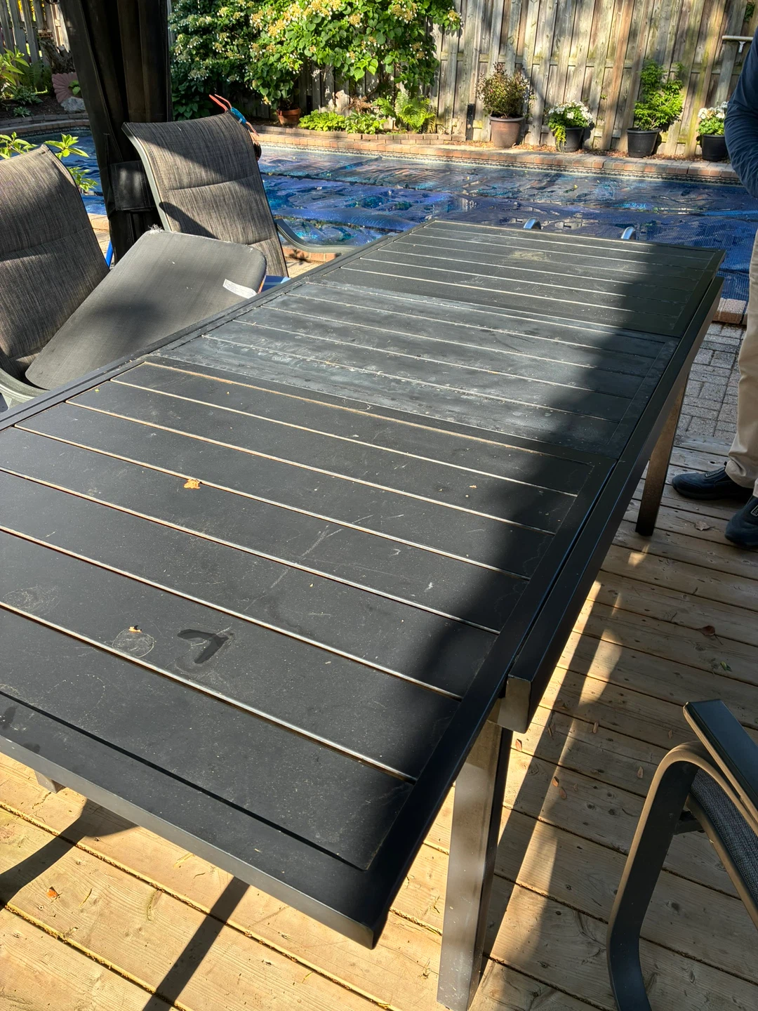 Black Outdoor Dining Table - photo 4