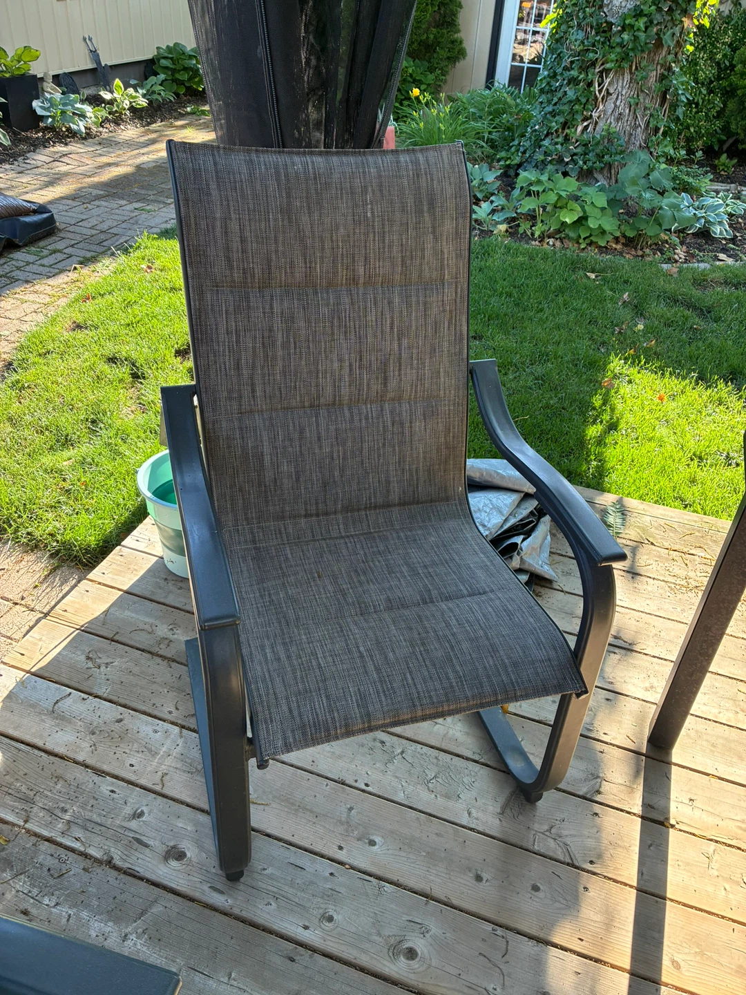 Black Outdoor Dining Table