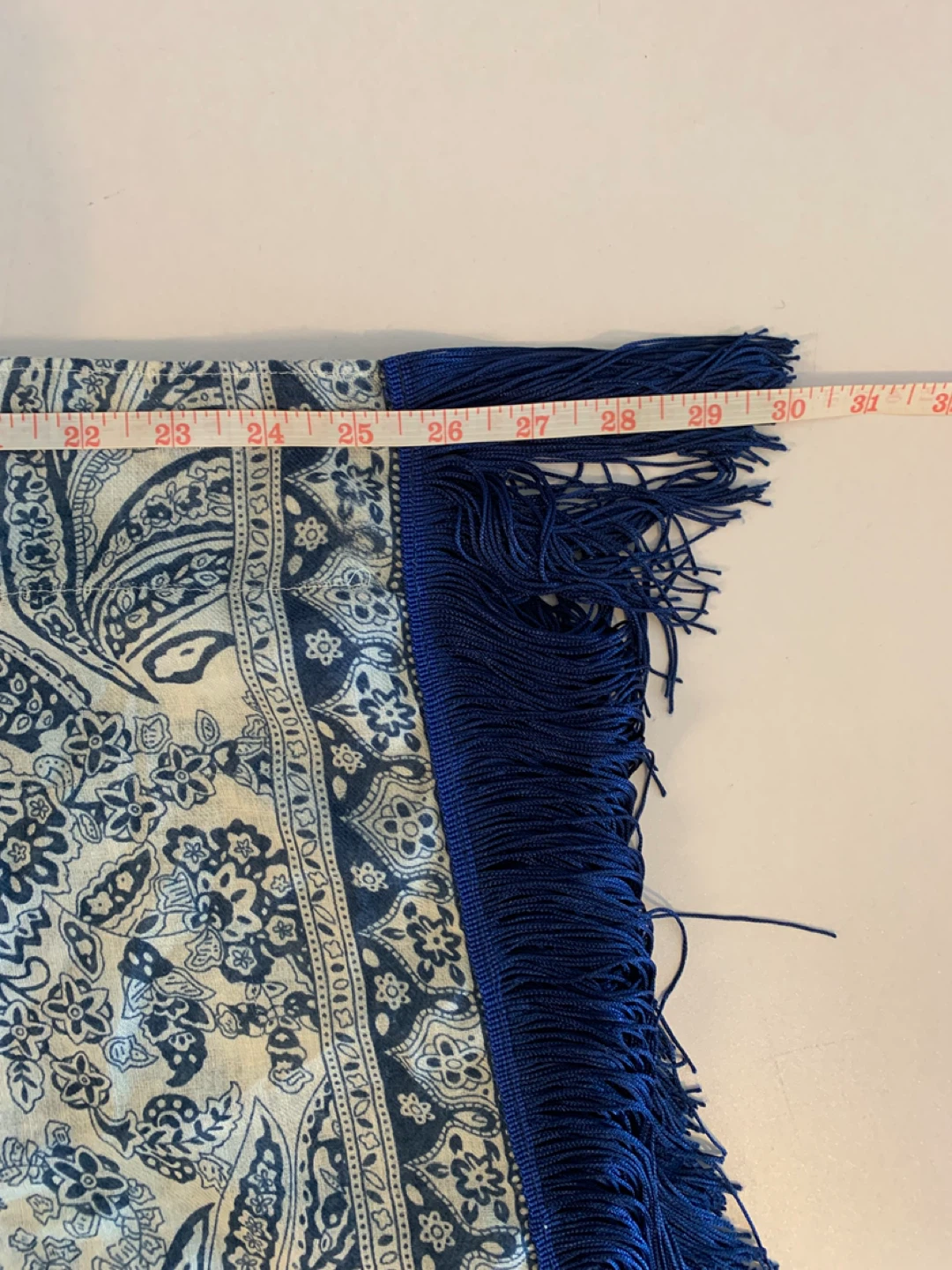 ⚽️ Blue Paisley Kimono with Fringe - photo 4