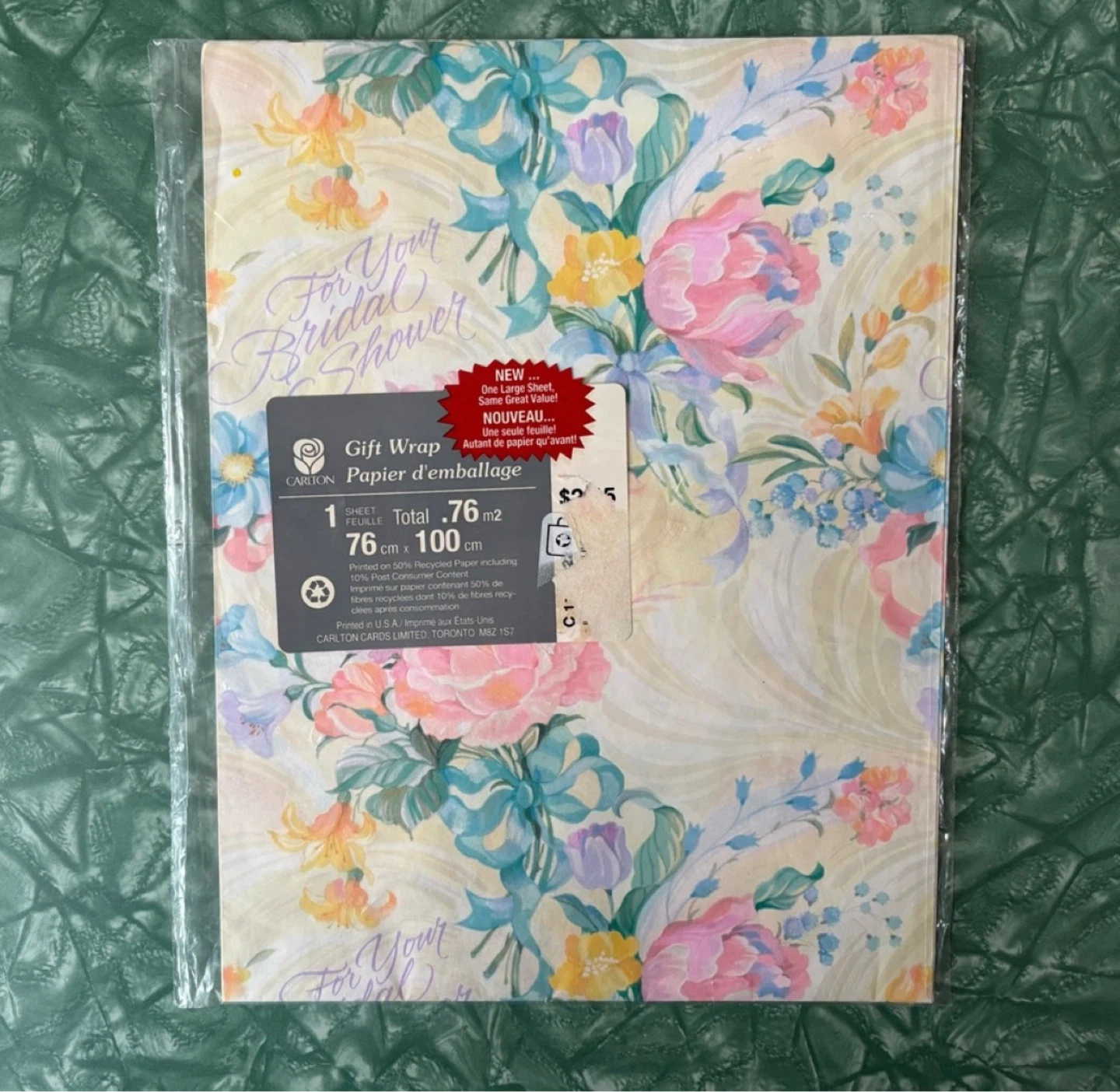 ⚽️Lot of vintage floral and wedding gift wrap - photo 2