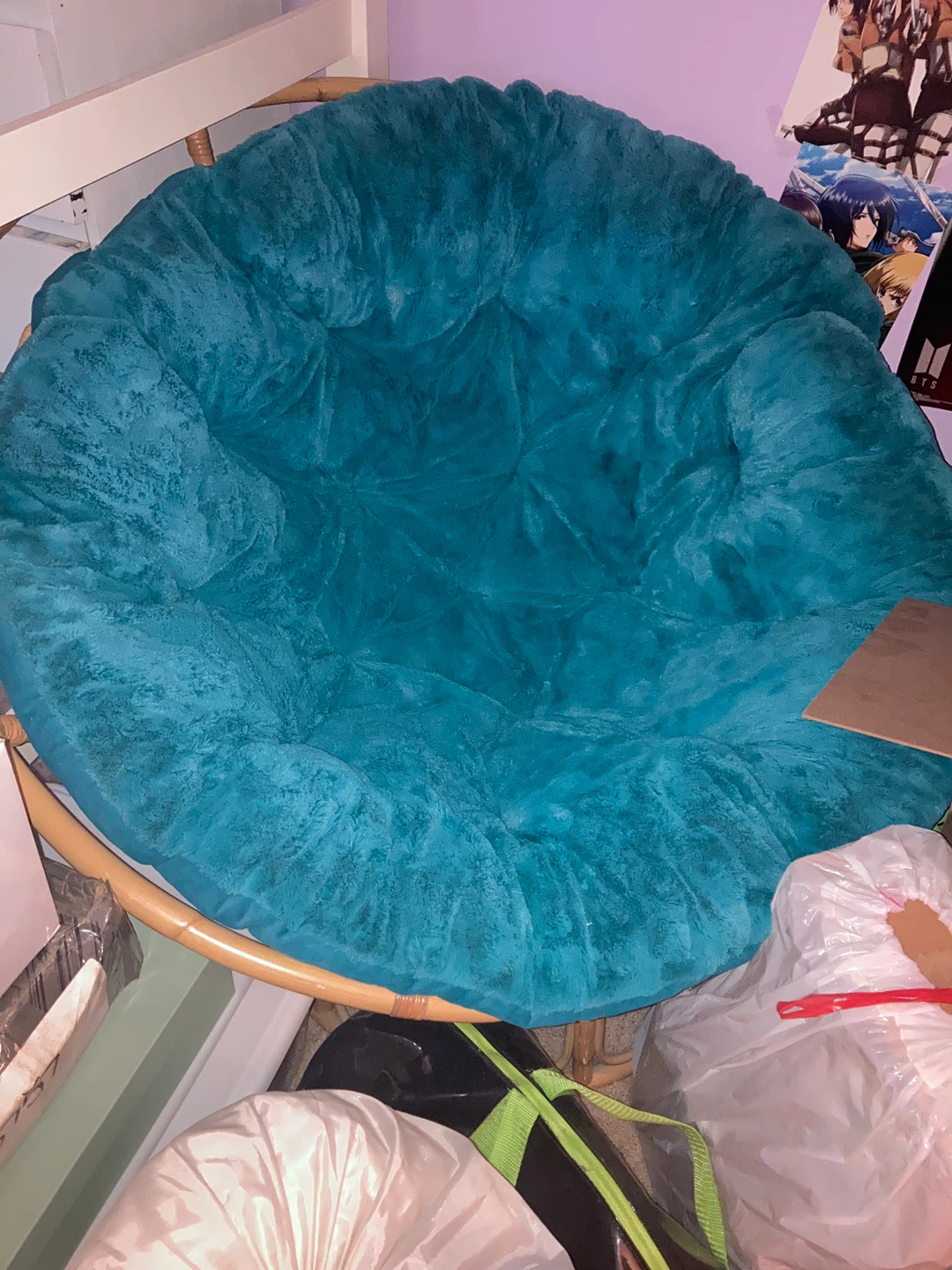 Teal Papasan Chair