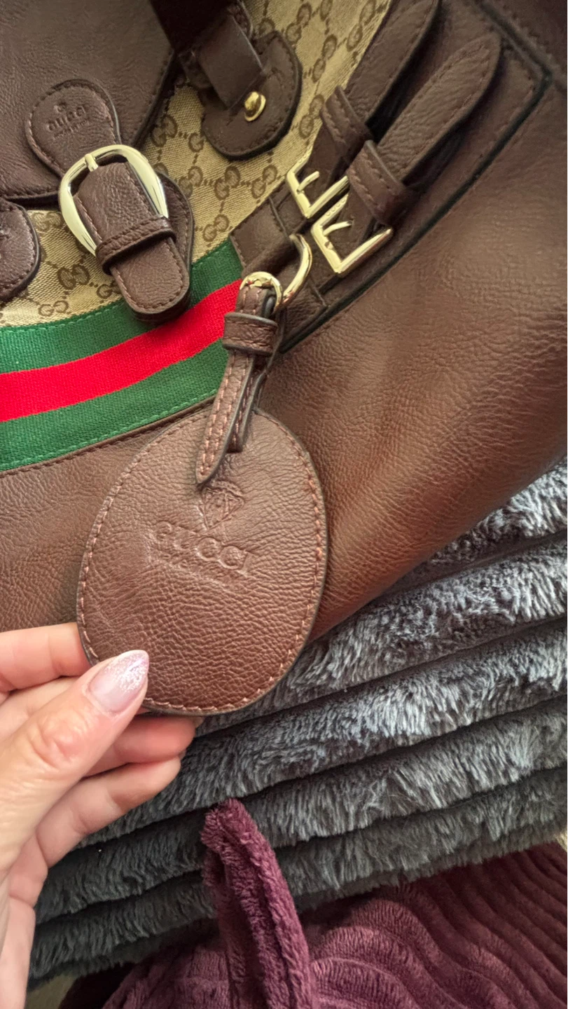 Gucci canvas and leather trim handbag - photo 5