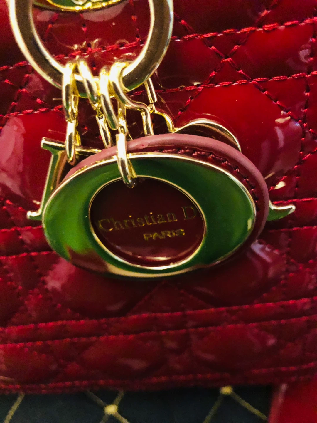 Christian Dior burgundy  Leather Handbag - photo 2