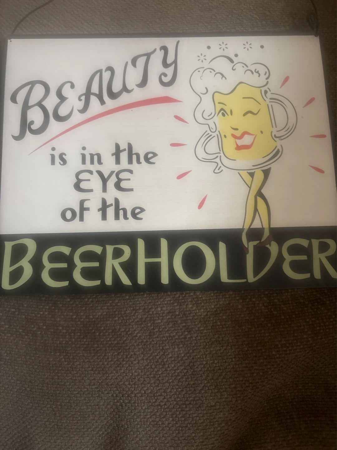 ⚽️Novelty Beer Holder Sign
