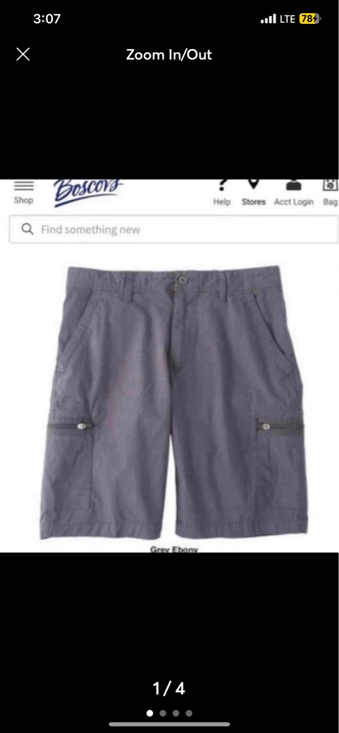 ⚽  WearFirst Men's Switchback Cargo Shorts Size 36