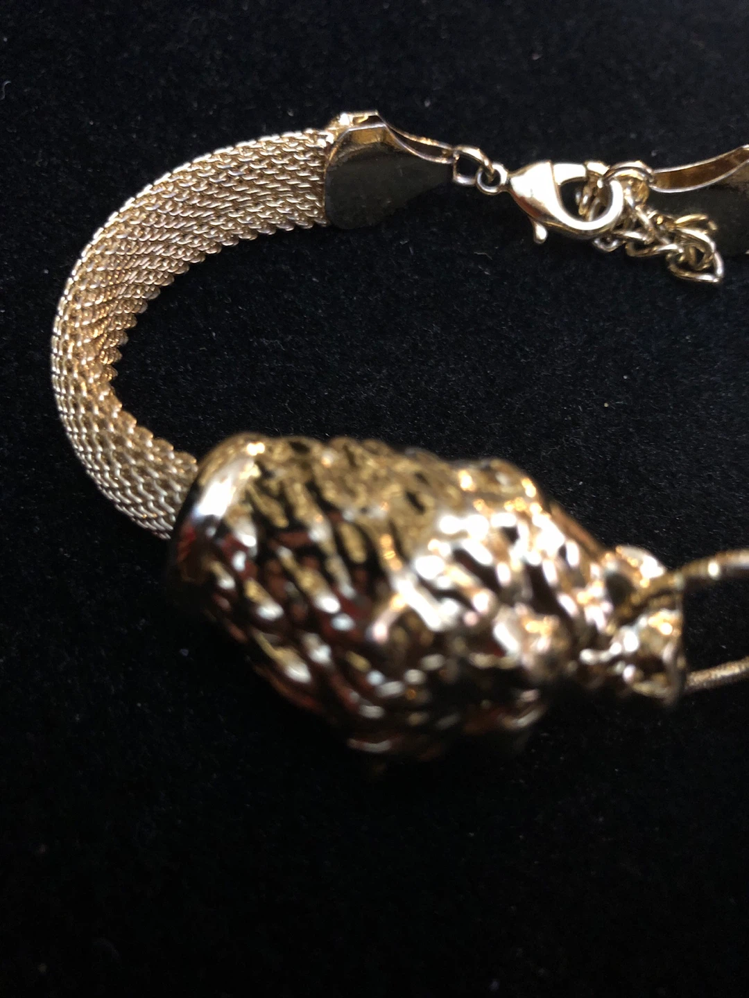 Gold- plated lion head ring and bracelet set - photo 3