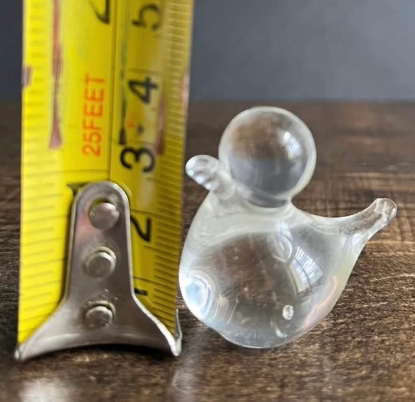 ⚽️Vintage Clear Glass Bunny and Duck Figurines - photo 3