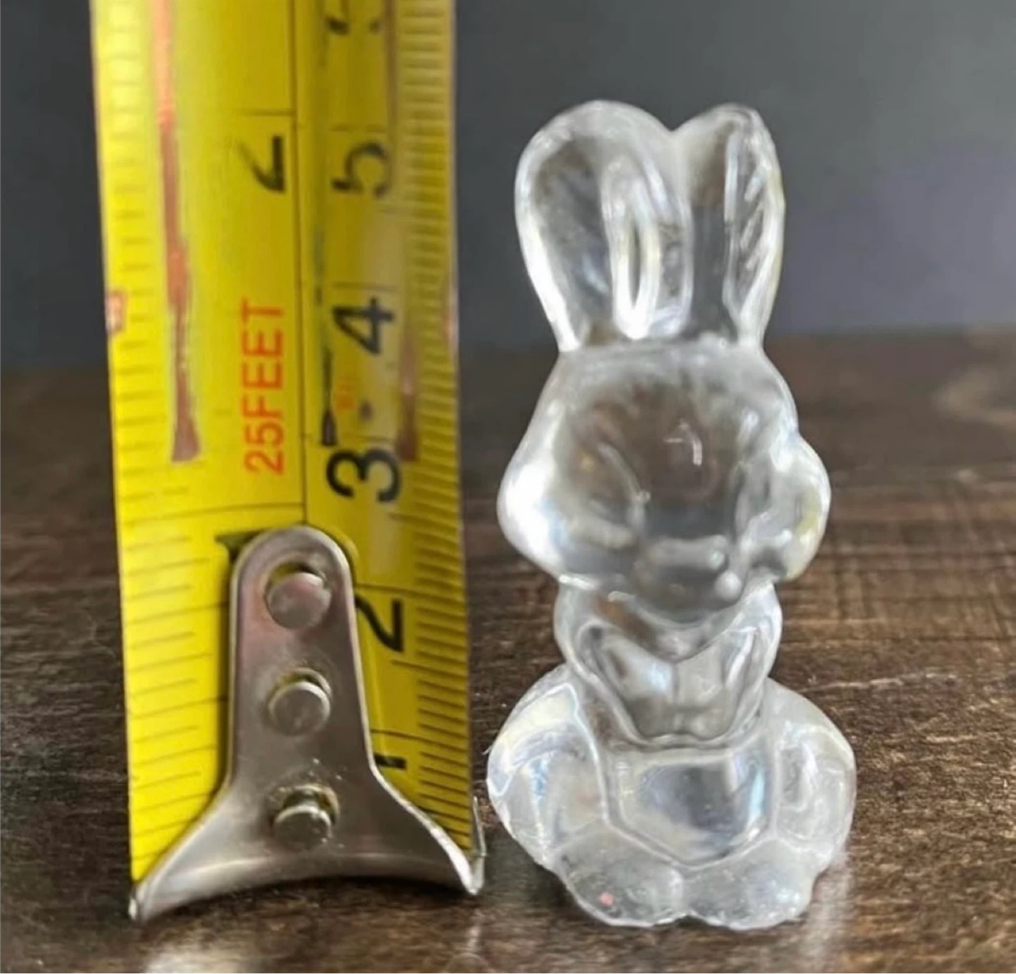 ⚽️Vintage Clear Glass Bunny and Duck Figurines - photo 2