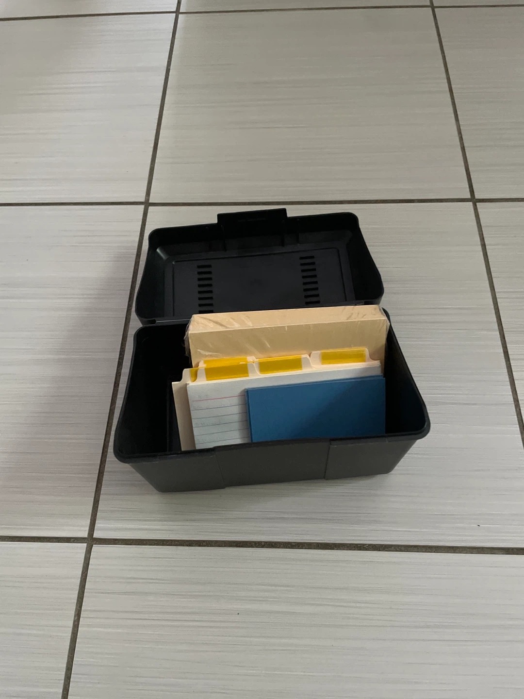 Index Card Box with Dividers⚽️