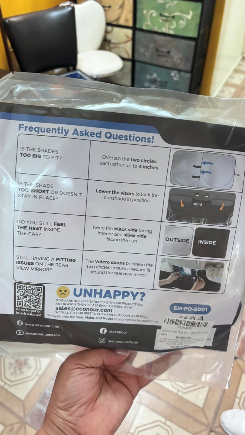 ⚽️ EcoNour Windshield Sunshade - photo 2