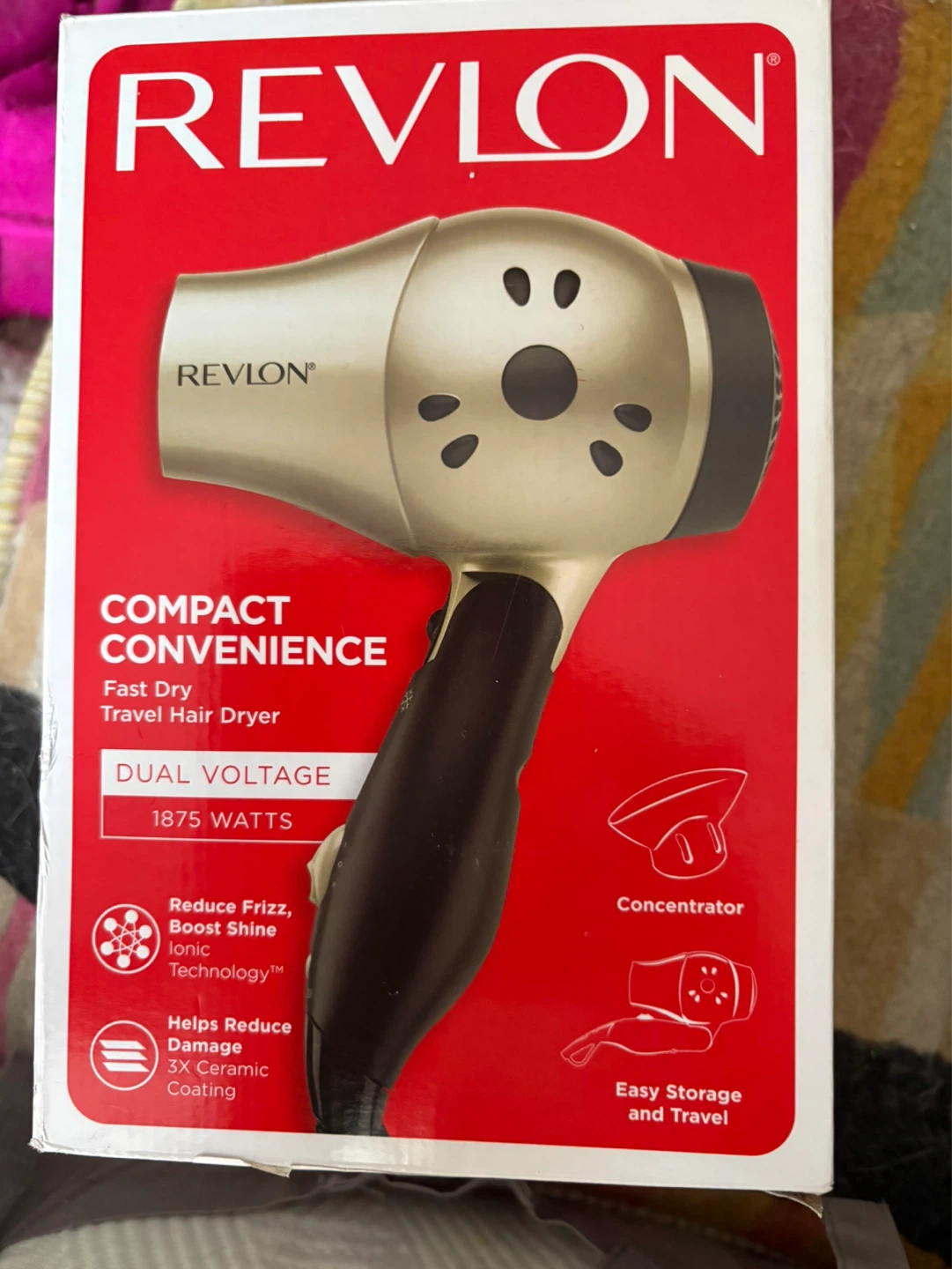 Revlon RVDR5005 Ion Select 1875 Watt Compact Travel Dryer