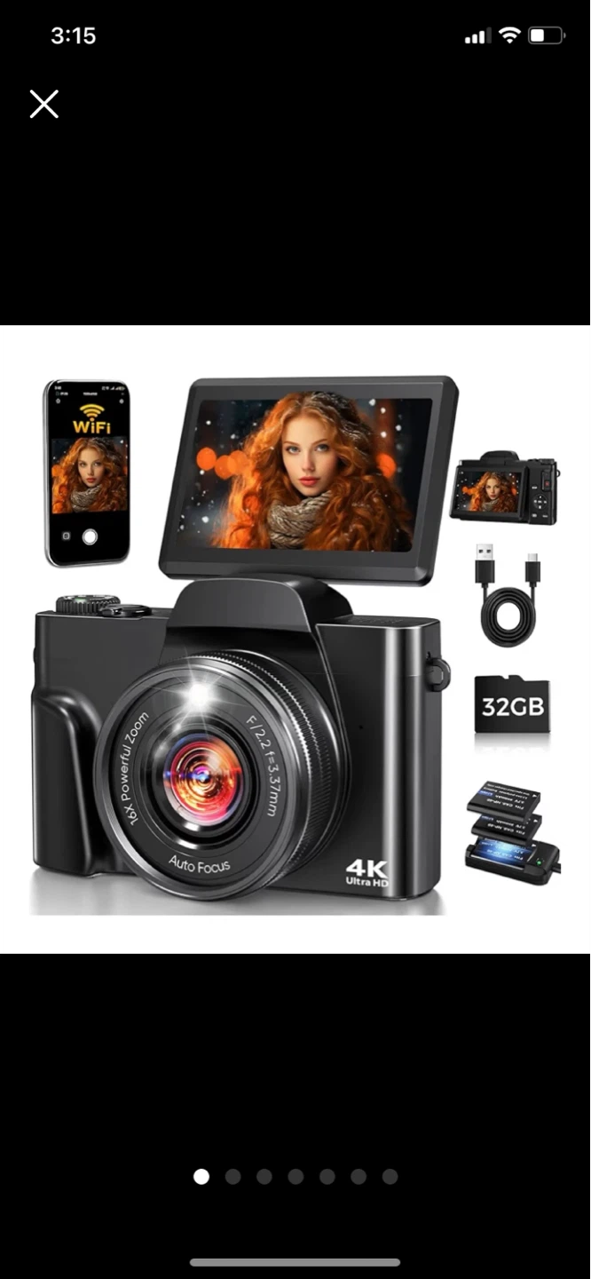 ⚽ Multifunctional Digital Camera 64MP 4K WiFi 16X Zoom