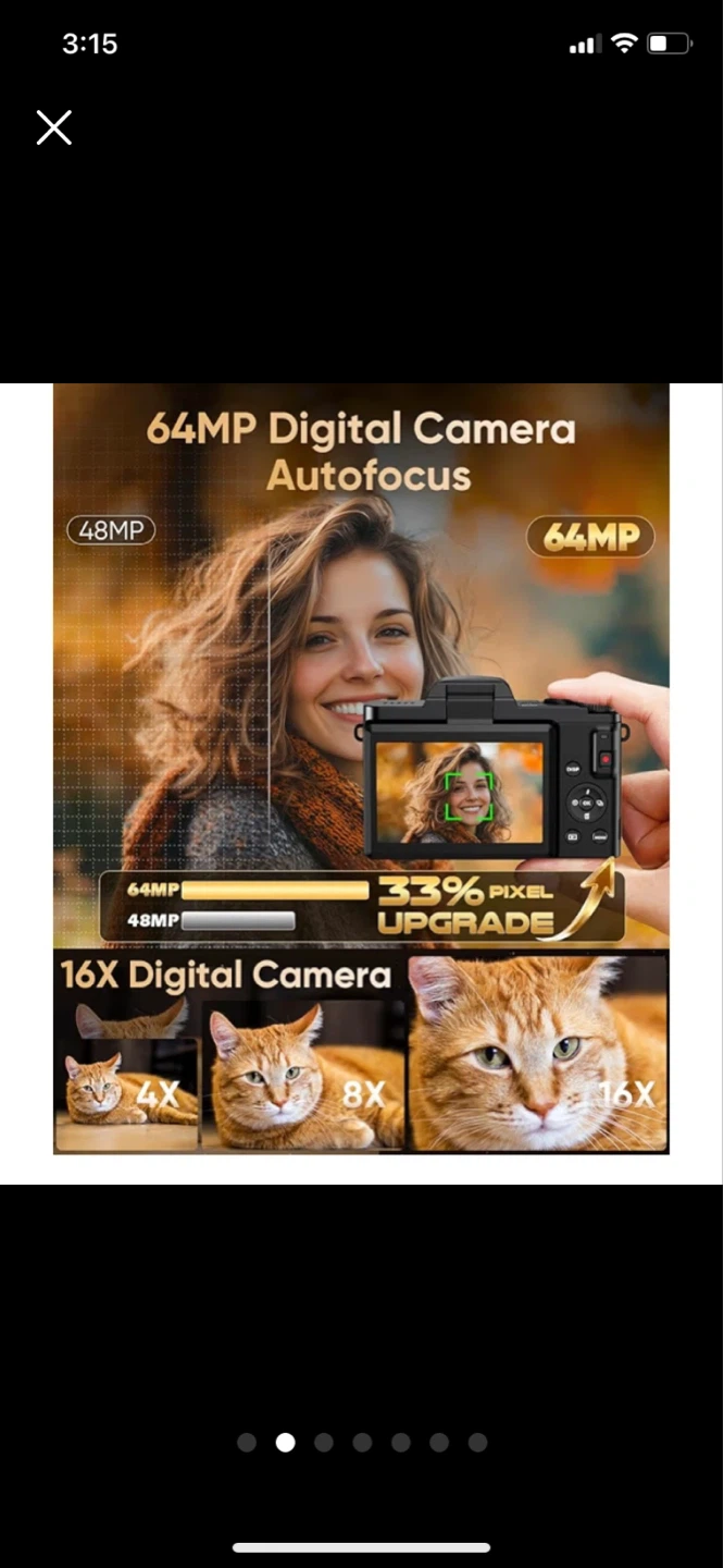 ⚽ Multifunctional Digital Camera 64MP 4K WiFi 16X Zoom - photo 2