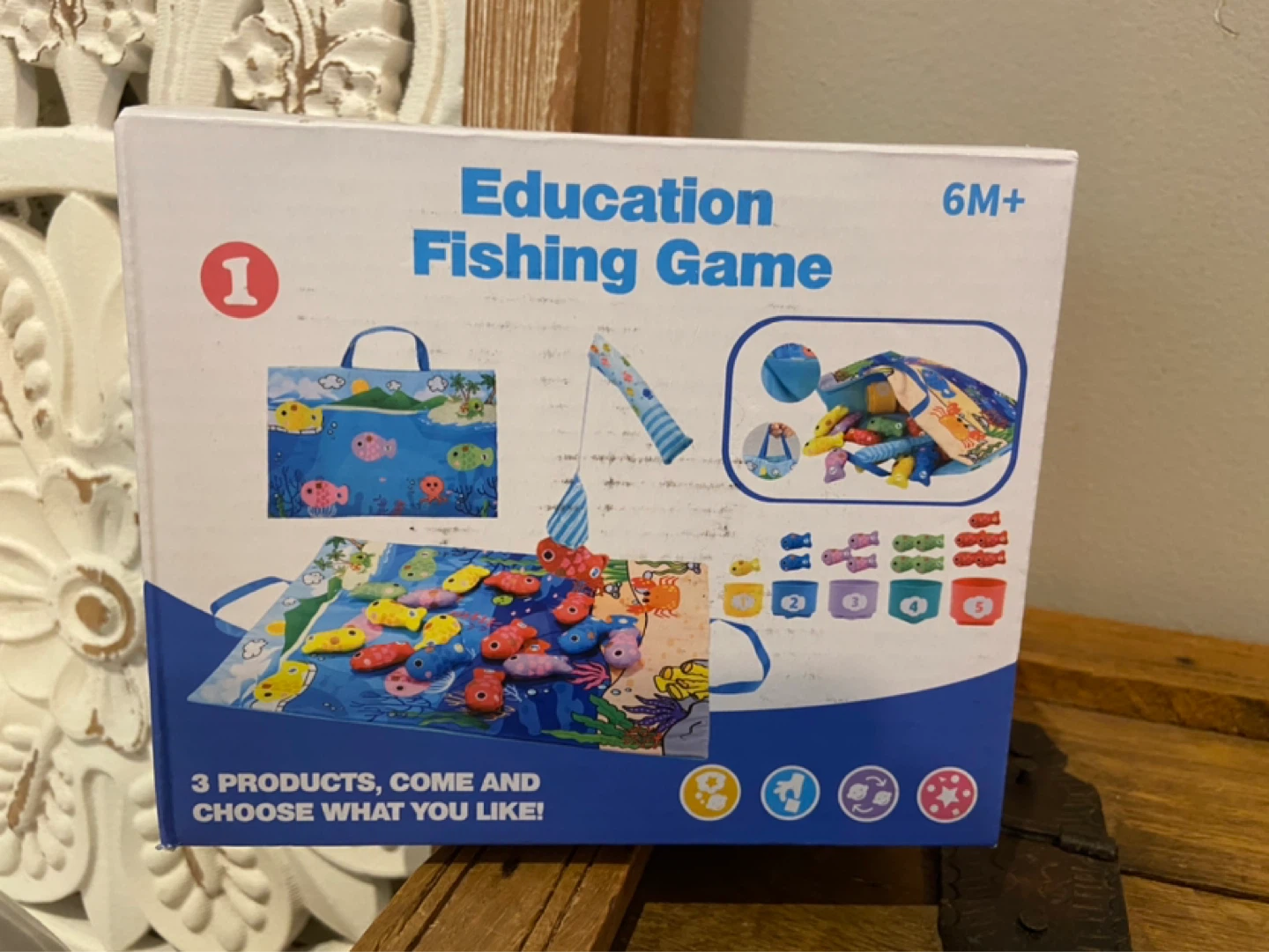 New Toddler Montessori Fishing Counting Sorting Toy - photo 4