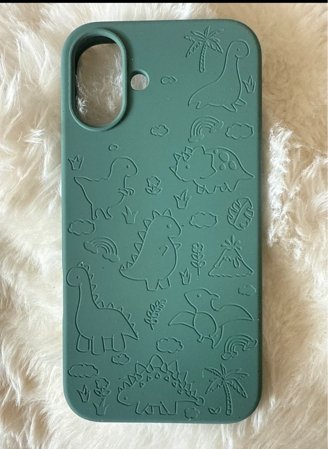 Green Dinosaur Silicone Phone Case ⚽