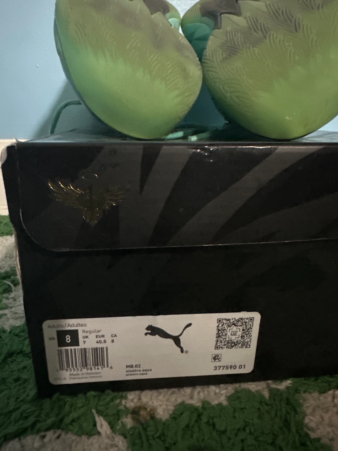 Puma MB.02 "Melo" Electric Teal Basketball Shoes - photo 3