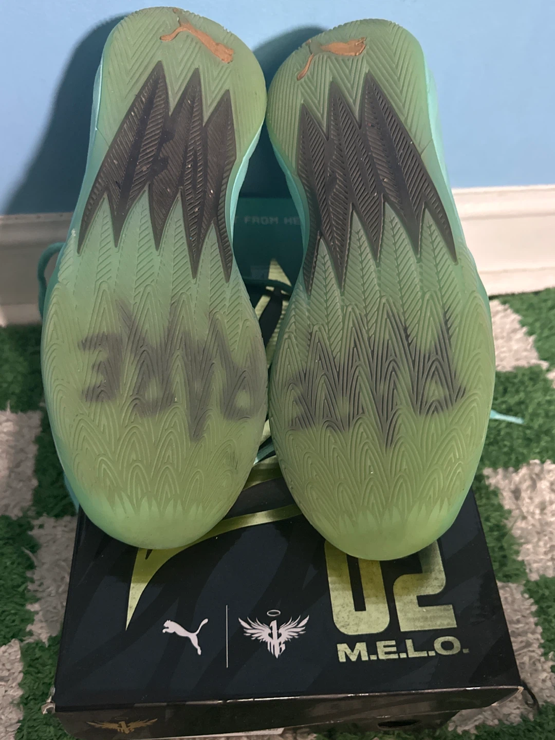 Puma MB.02 "Melo" Electric Teal Basketball Shoes - photo 2