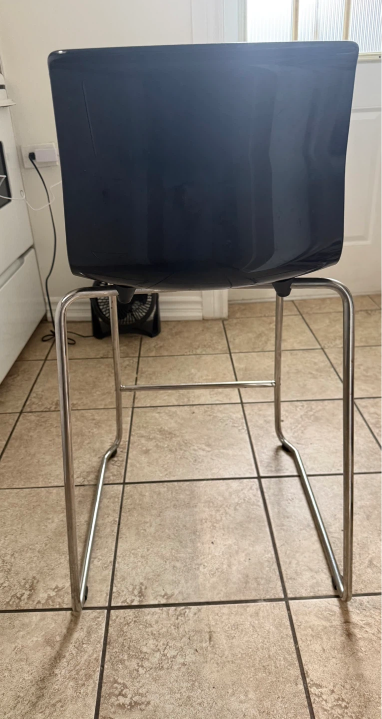 IKEA Bar Table and 2 IKEA Glenn Black Bar Stools - photo 5
