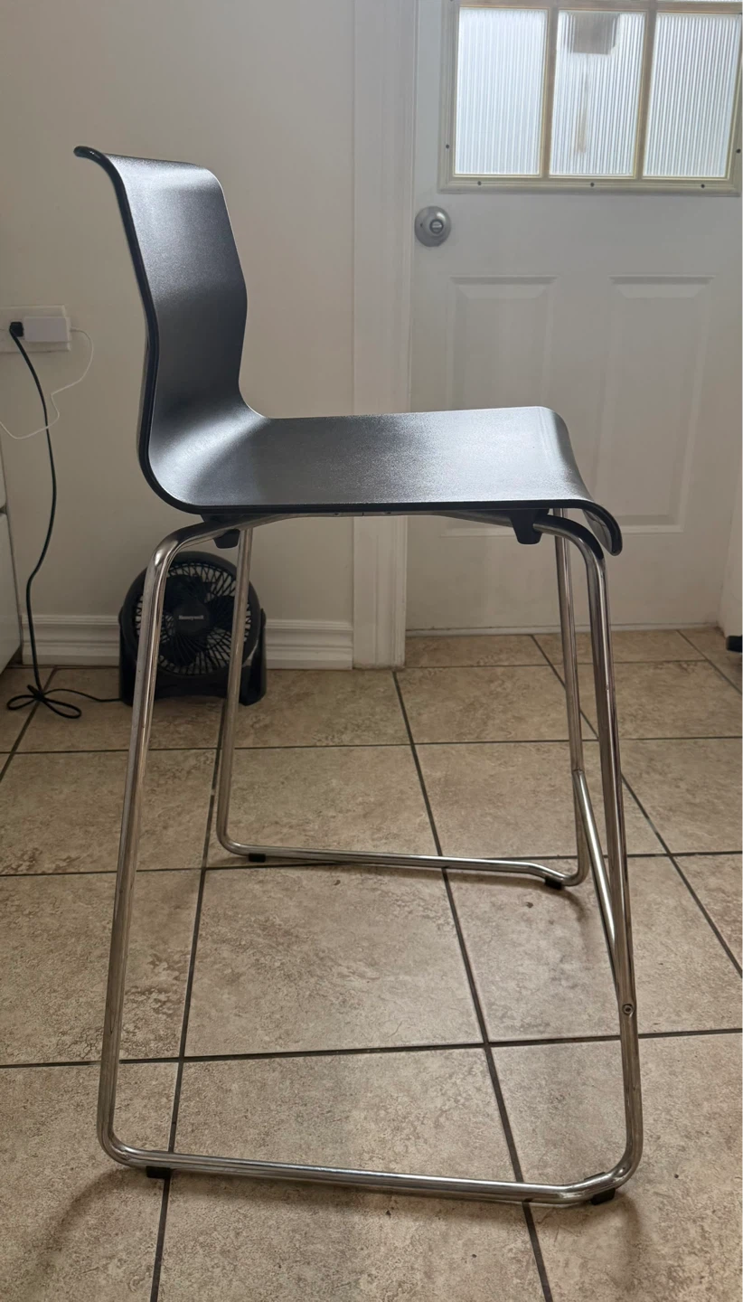 IKEA Bar Table and 2 IKEA Glenn Black Bar Stools - photo 4