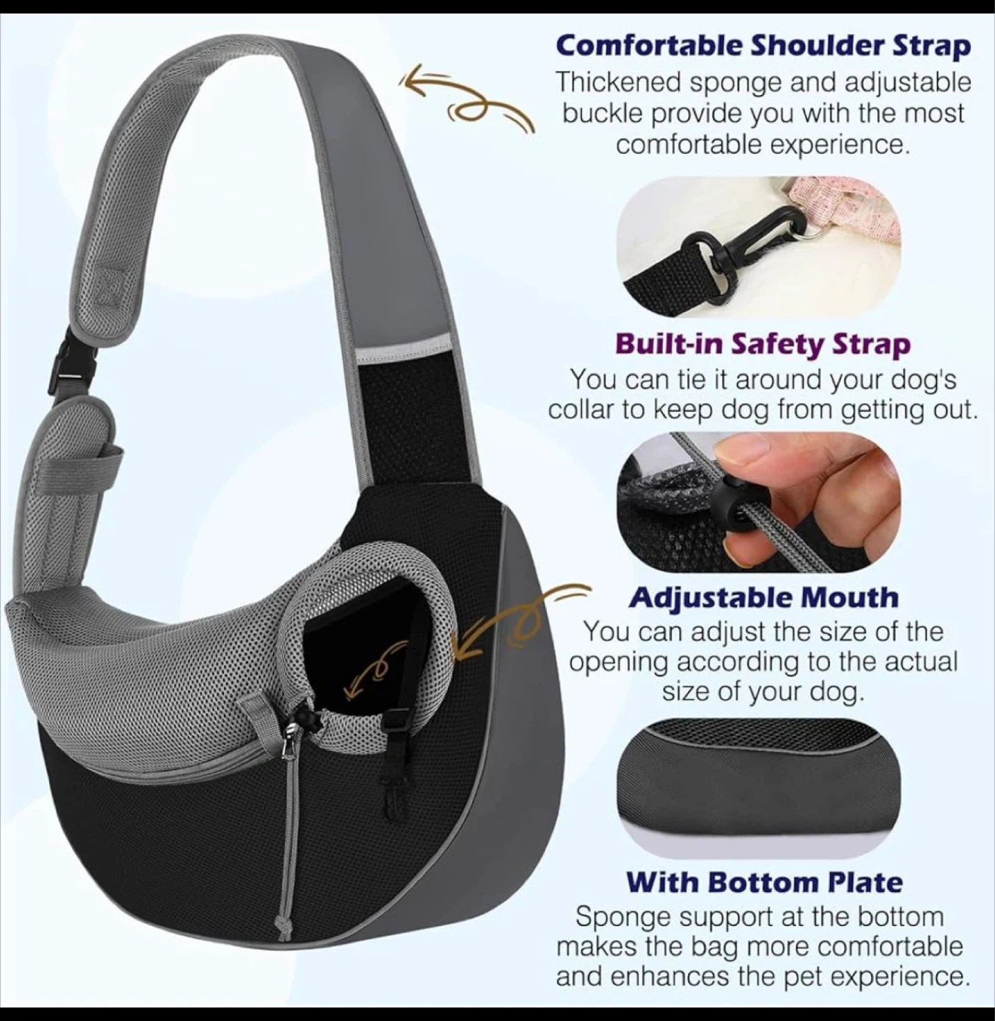 Pet Sling Carrier Bag ⚽ - photo 2