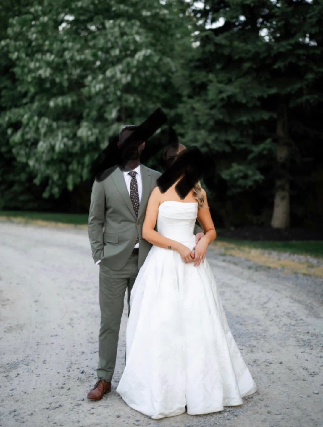 Strapless A-line Wedding Dress