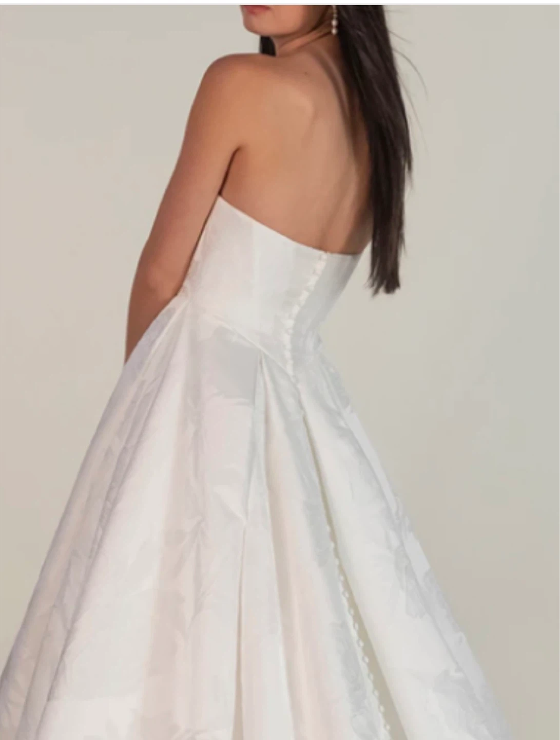 Strapless A-line Wedding Dress - photo 5