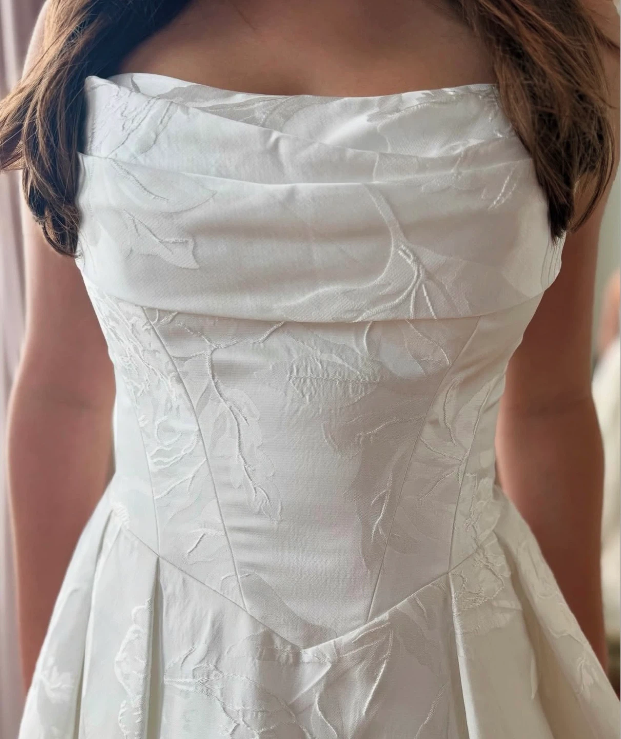 Strapless A-line Wedding Dress - photo 4