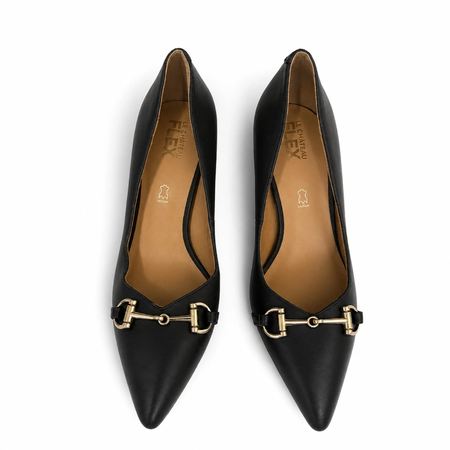 Le Château Flex Black Bit Heels