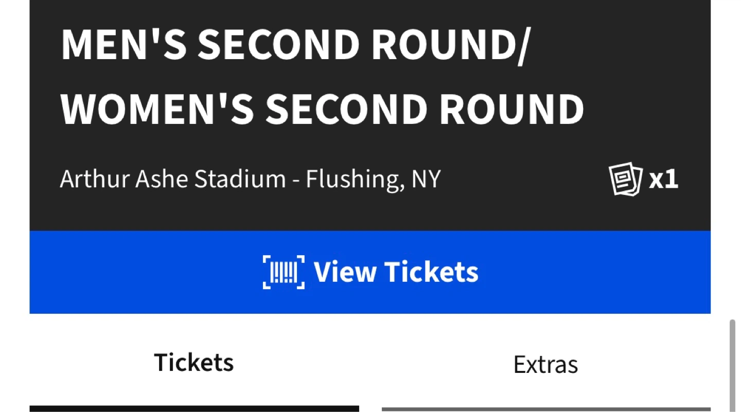 US open ticket