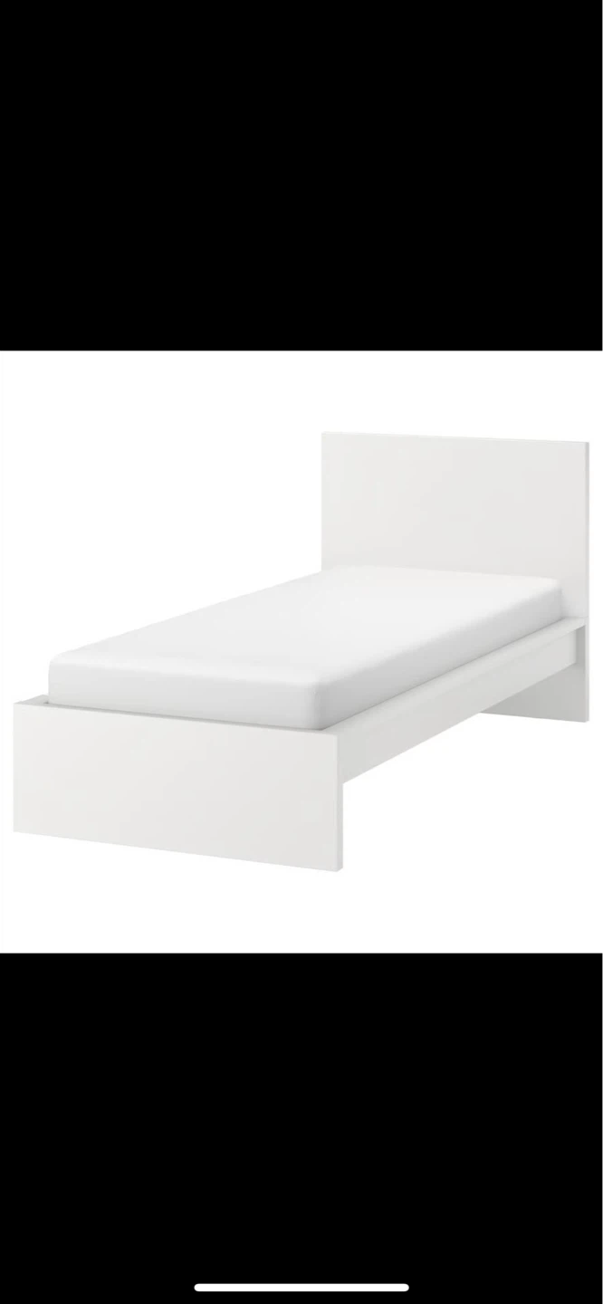 IKEA Malm Twin Bed Frame with Mattress - photo 4