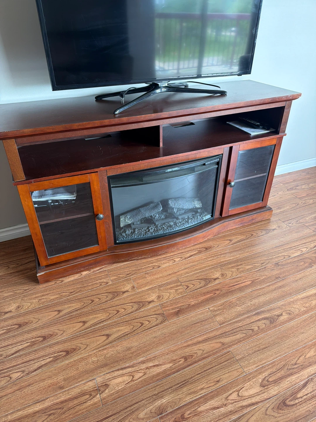 Fireplace TV stand