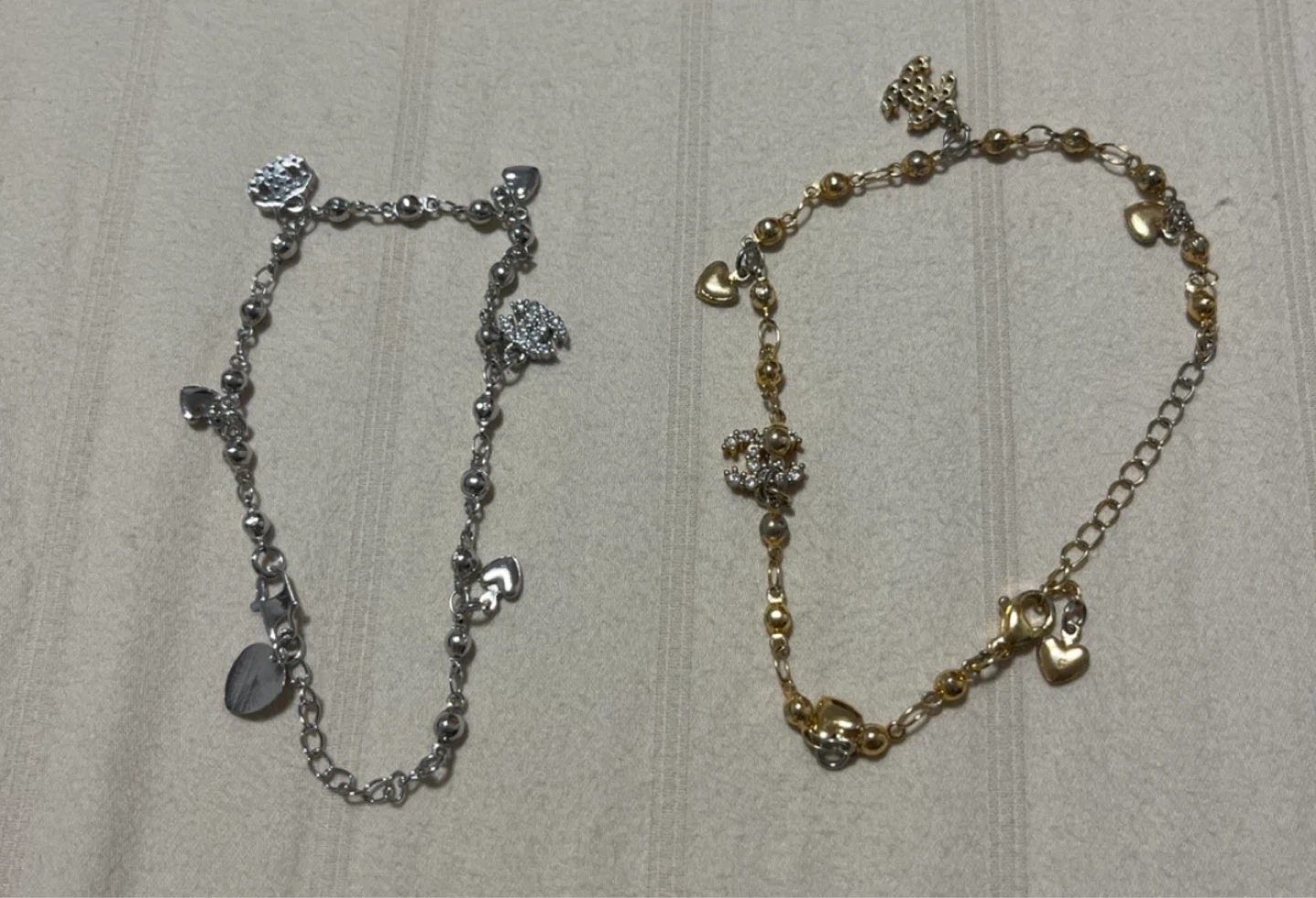Chanel Inspired Bracelets (Silver & Gold) ⚽️