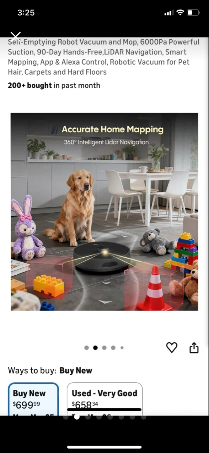 ⚽ Self-Emptying Robot Vacuum and Mop - photo 2