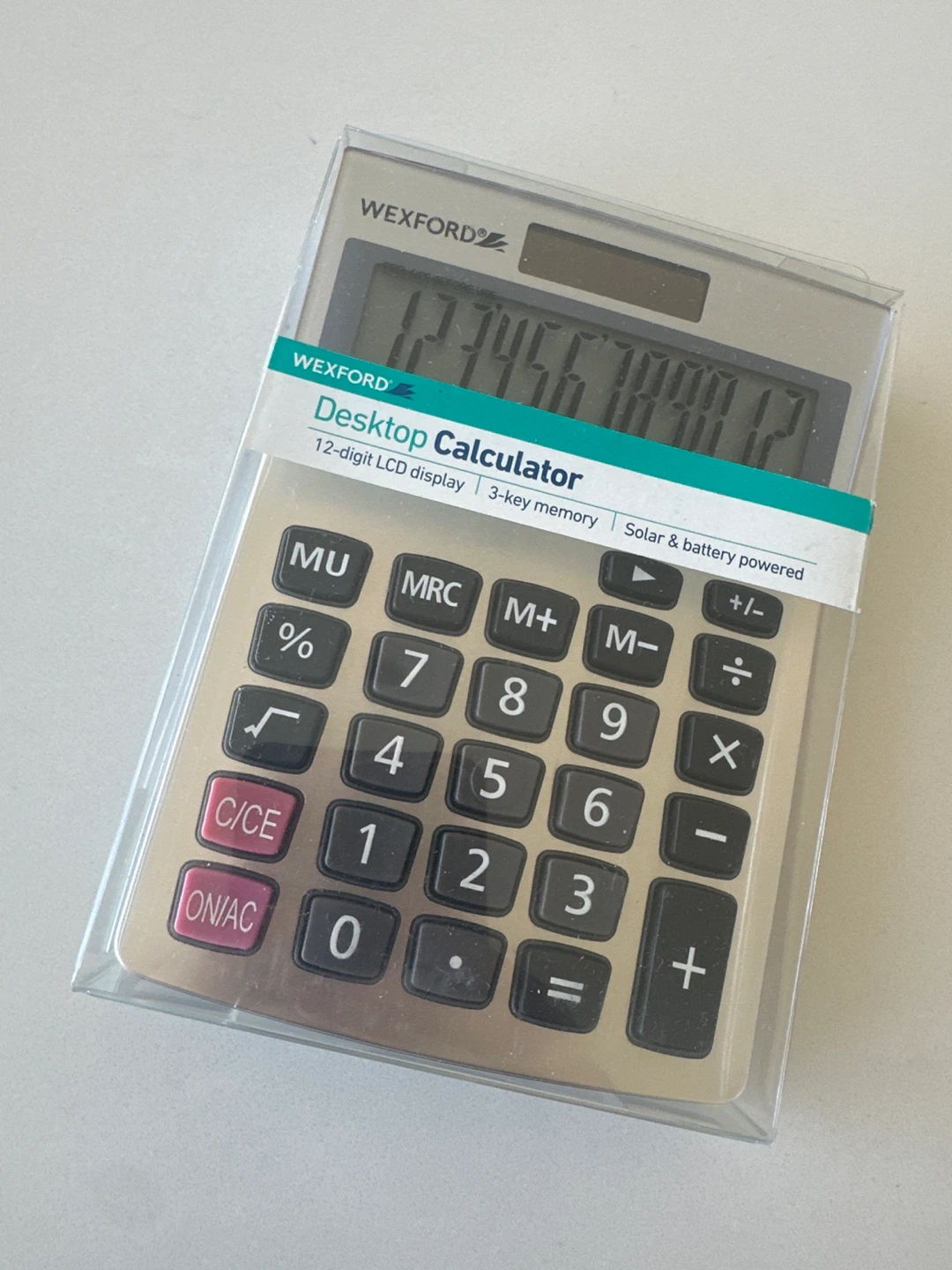 Wexford Desktop Calculator Battery Powered ⚽️