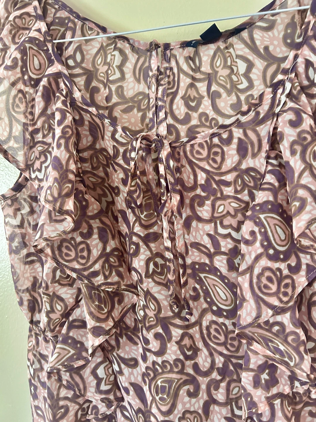 American Eagle Outfitters Floral Ruffle Blouse - Medium - photo 3