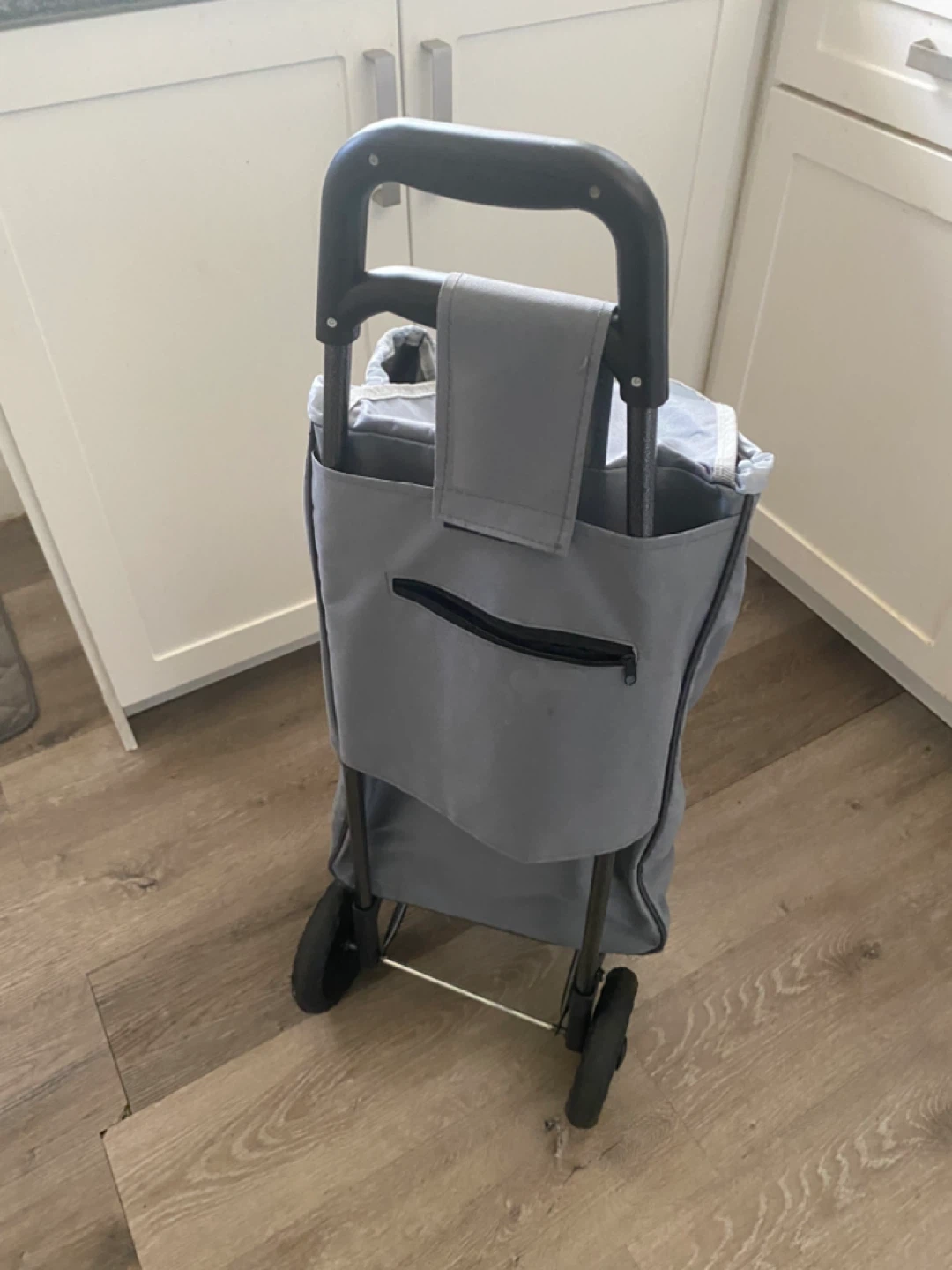 Grey Rolling Shopping Cart - photo 2